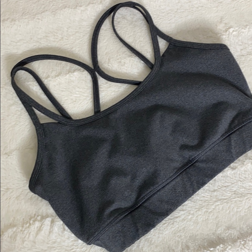 GAIAM Gray Sports Bra Medium